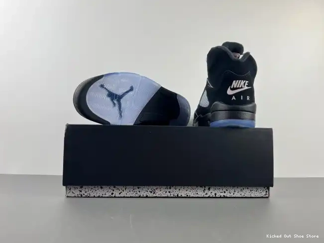 Kick Theory 5 Black Jordan Air Metallic HF3975-001 Reimagined 0605